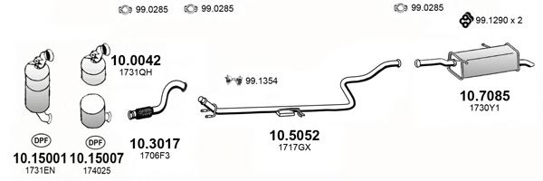 ASSO ART4371 Exhaust System